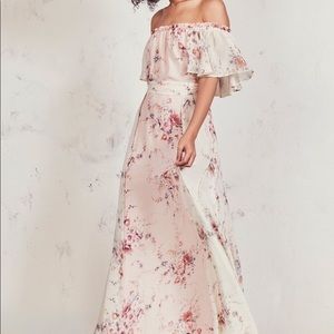 LoveShackFancy Evelyn Floral Maxi Dress